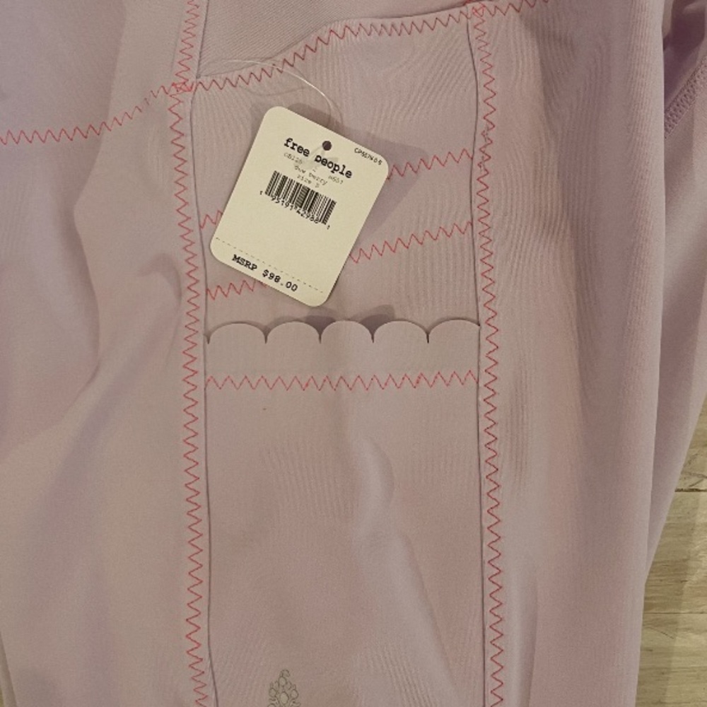 Free People Movement High Rise 7/8 Pinky Promise Leggings- Dew Berry Purple NWT - Picture 14 of 15